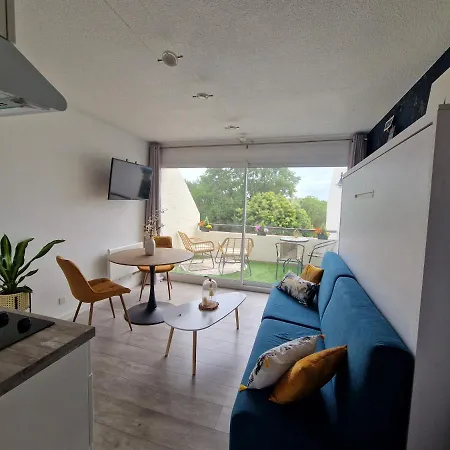 公寓 Guidel-plages Lumineux Balcon Vue & Piscine 基代利普拉格