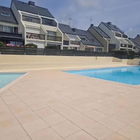 公寓 Guidel-plages Lumineux Balcon Vue & Piscine 基代利普拉格